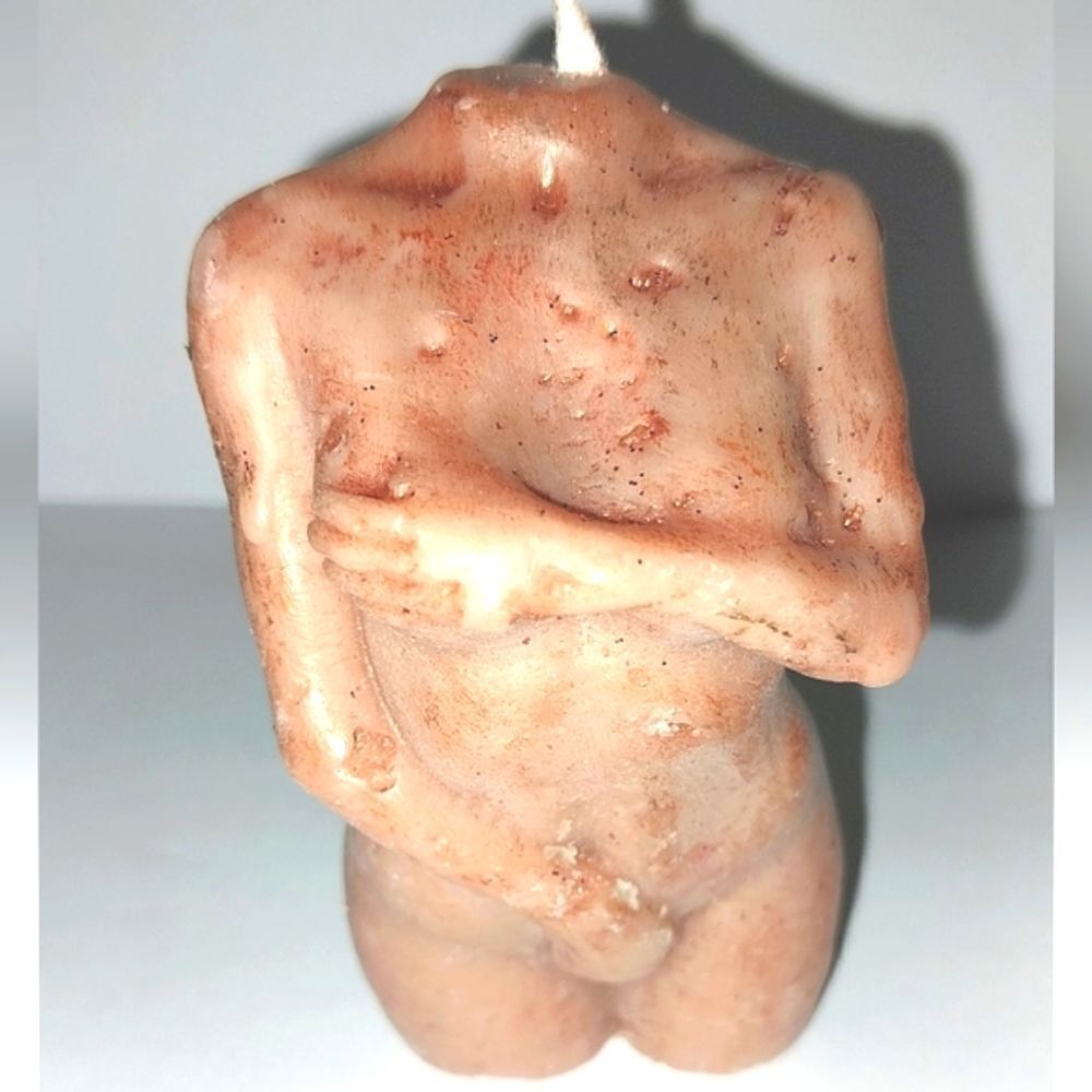Hand crafted, Zombie goddess limited edition sculpted candle